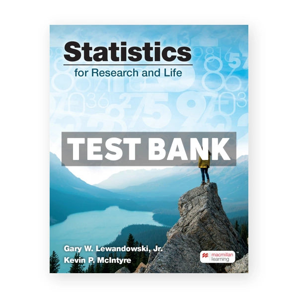 Statistics for Research and Life 1st edition Lewandowski Test Bank