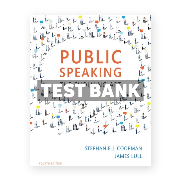 Public Speaking The Evolving Art 4th edition Coopman Test Bank