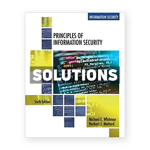Principles of Information Security 6th edition Whitman Solutions Manual