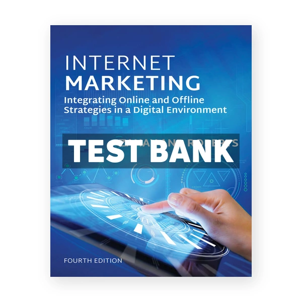 Internet Marketing 4th edition Zaha Test Bank