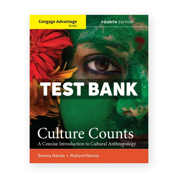 Culture Counts A Concise Introduction to Cultural Anthropology 4th edition Nanda Test Bank