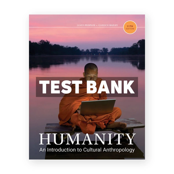 Humanity An Introduction to Cultural Anthropology 11th edition Peoples Test Bank