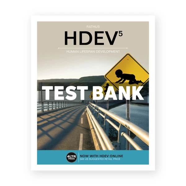 HDEV 5th edition Rathus Test Bank