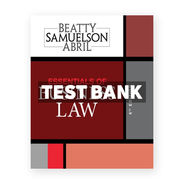 Essentials of Business Law 6th edition Beatty Test Bank