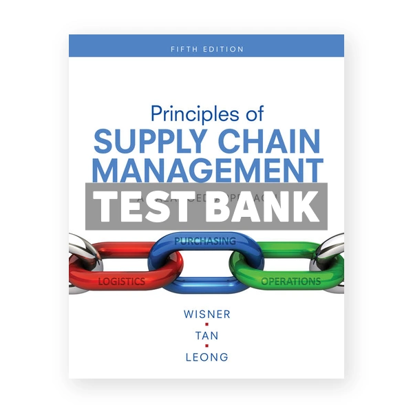 Principles of Supply Chain Management 5th edition Wisner Test Bank