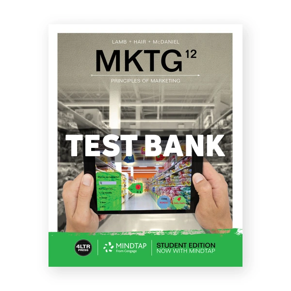 MKTG 12th edition Lamb Test Bank