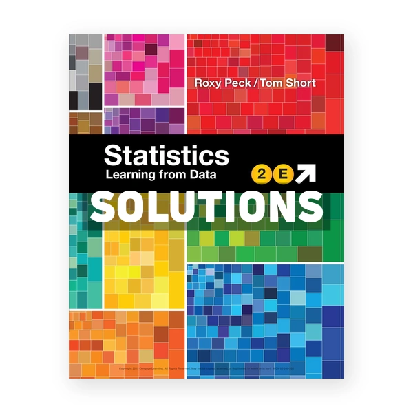 Statistics Learning from Data 2nd edition Peck Solutions Manual
