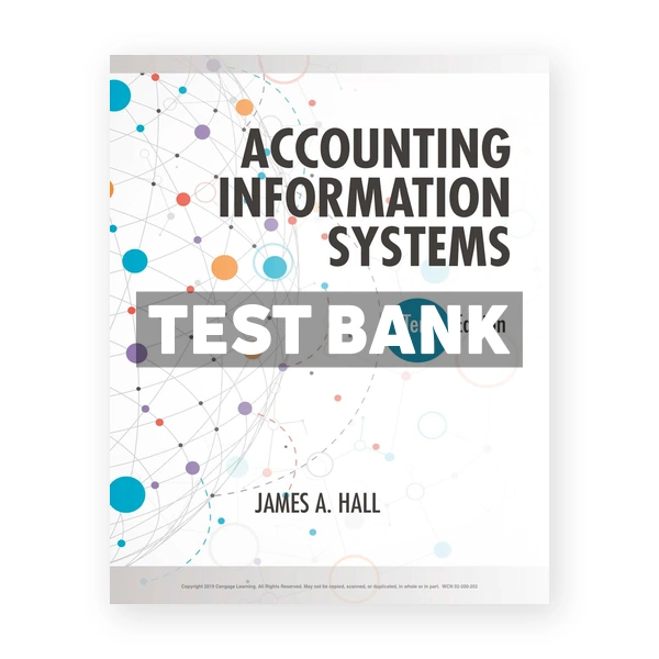 Accounting Information Systems 10th edition Hall Test Bank