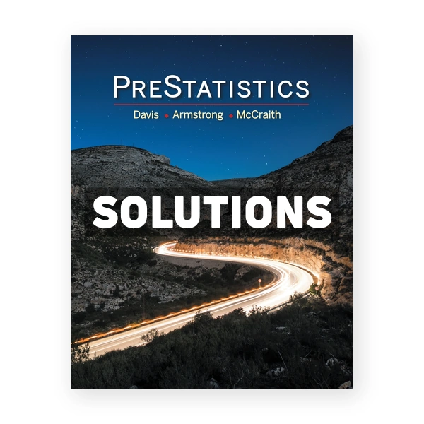PreStatistics 1st edition Davis Solutions Manual
