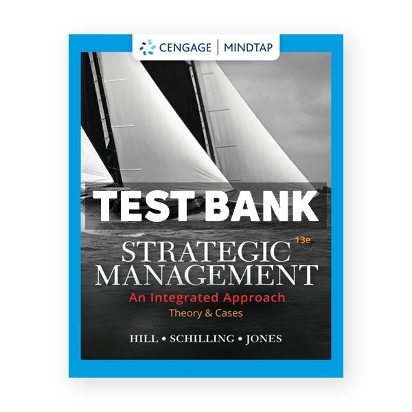 Strategic Management Theory & Cases An Integrated Approach 13th edition Hill Test Bank