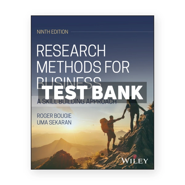 Research Methods for Business 9th edition Bougie Test Bank