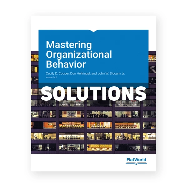 Mastering Organizational Behavior Version 14 0 14th edition Cooper Solutions Manual