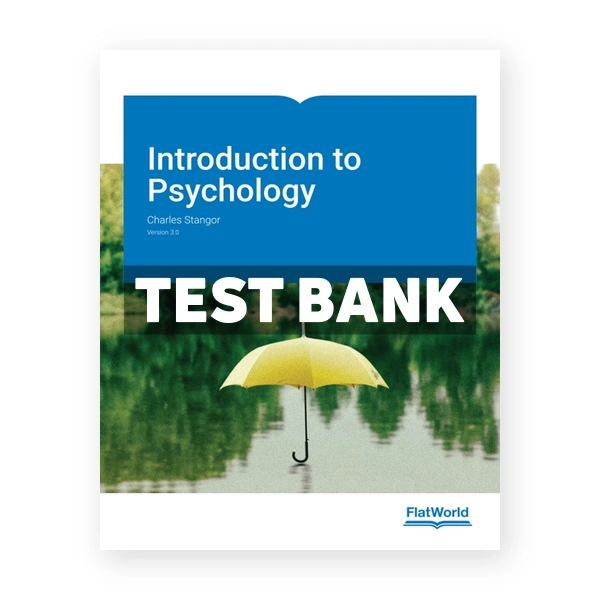 Introduction to Psychology Version 3 0 3rd edition Stangor Test Bank