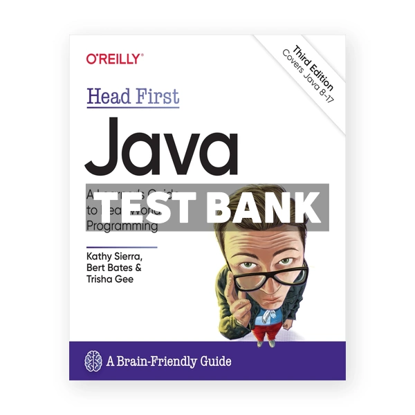 Head First Java 3rd edition Sierra Test Bank