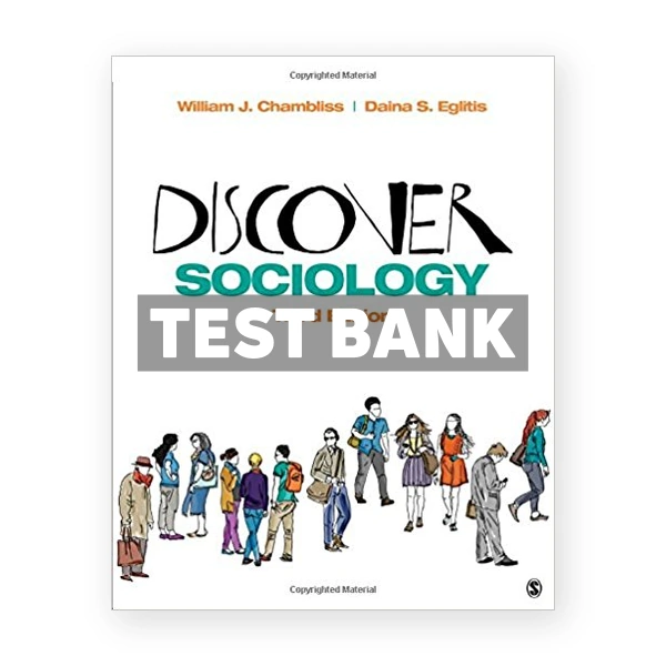 Discover Sociology 3rd edition Chambliss Test Bank
