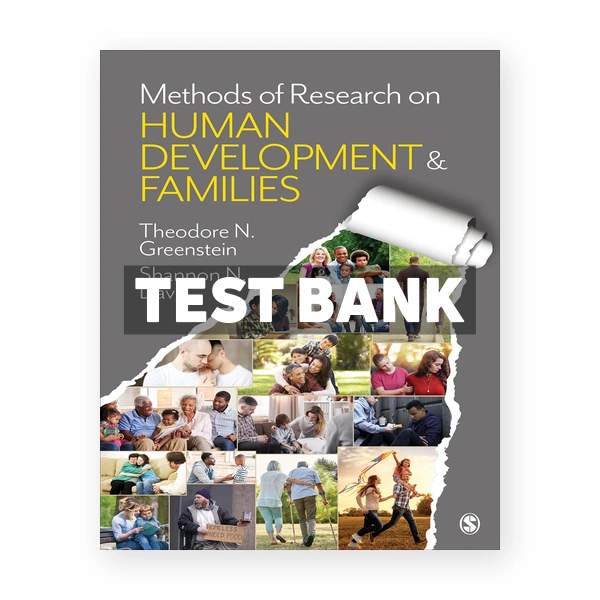 Methods of Research on Human Development and Families 1st edition Greenstein Test Bank