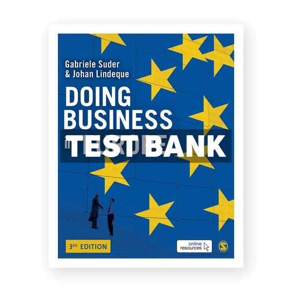 Doing Business in Europe 3rd edition Suder Test Bank