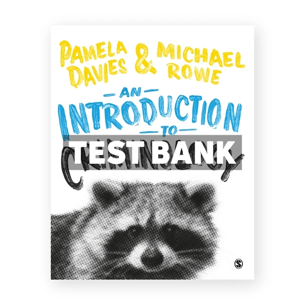 An Introduction to Criminology 1st edition Davies Test Bank