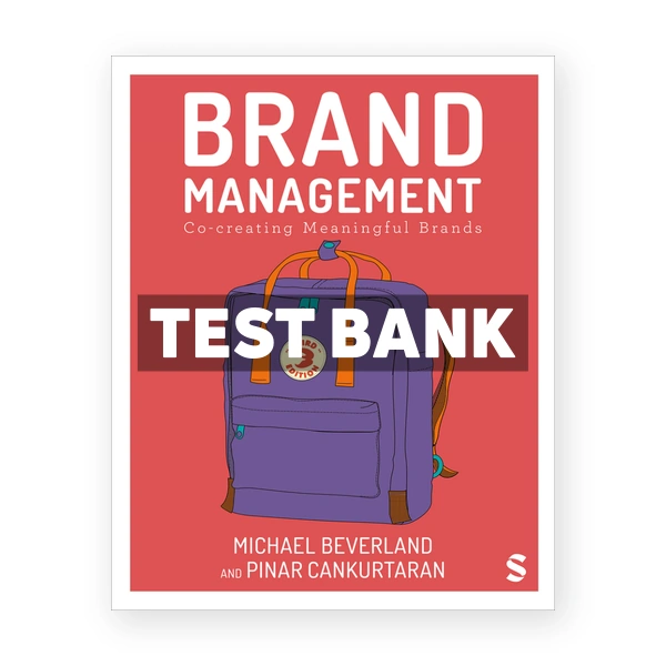 Brand Management 3rd edition Beverland Test Bank