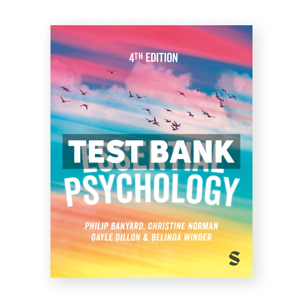 Essential Psychology 4th edition Banyard Test Bank