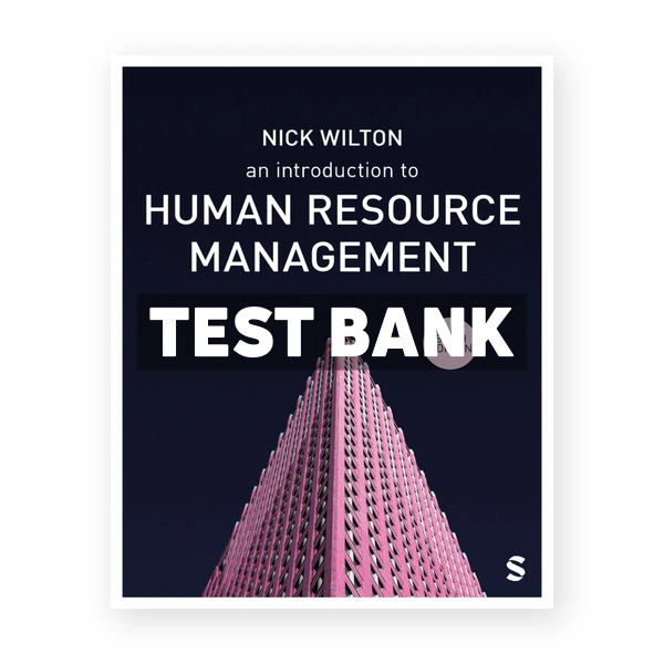 Introduction to Human Resource Management 6th edition Wilton Test Bank