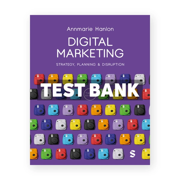 Digital Marketing 3rd edition Hanlon Test Bank
