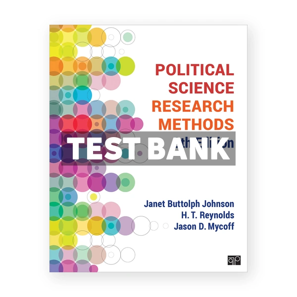 Political Science Research Methods 9th edition Johnson Test Bank
