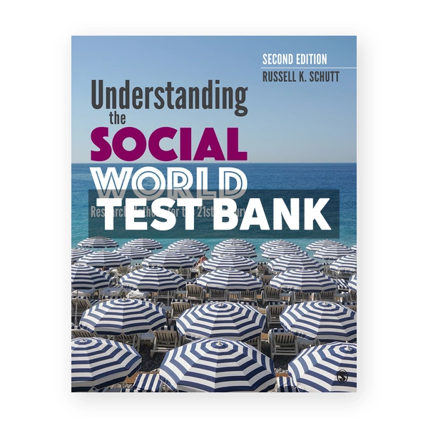 Understanding the Social World Research Methods for the 21st Century 2nd edition Schutt Test Bank