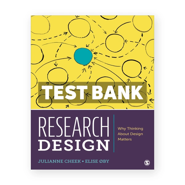 Research Design 1st edition Cheek Test Bank