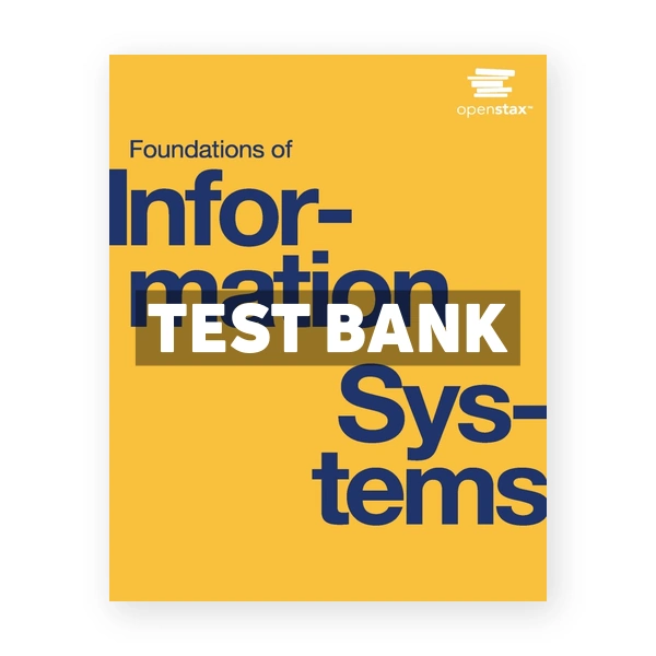 Foundations of Information Systems 1st edition Raisinghani Test Bank