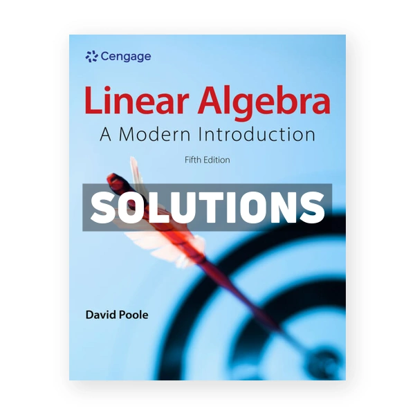 Linear Algebra 5th edition Poole Solutions Manual