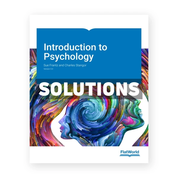 Introduction to Psychology v5 1st edition Frantz Solutions Manual