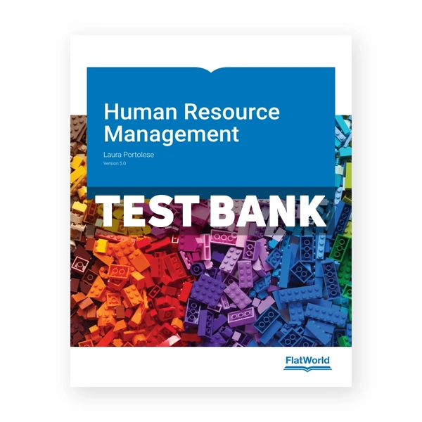 Human Resource Management v5 1st edition Portolese Test Bank