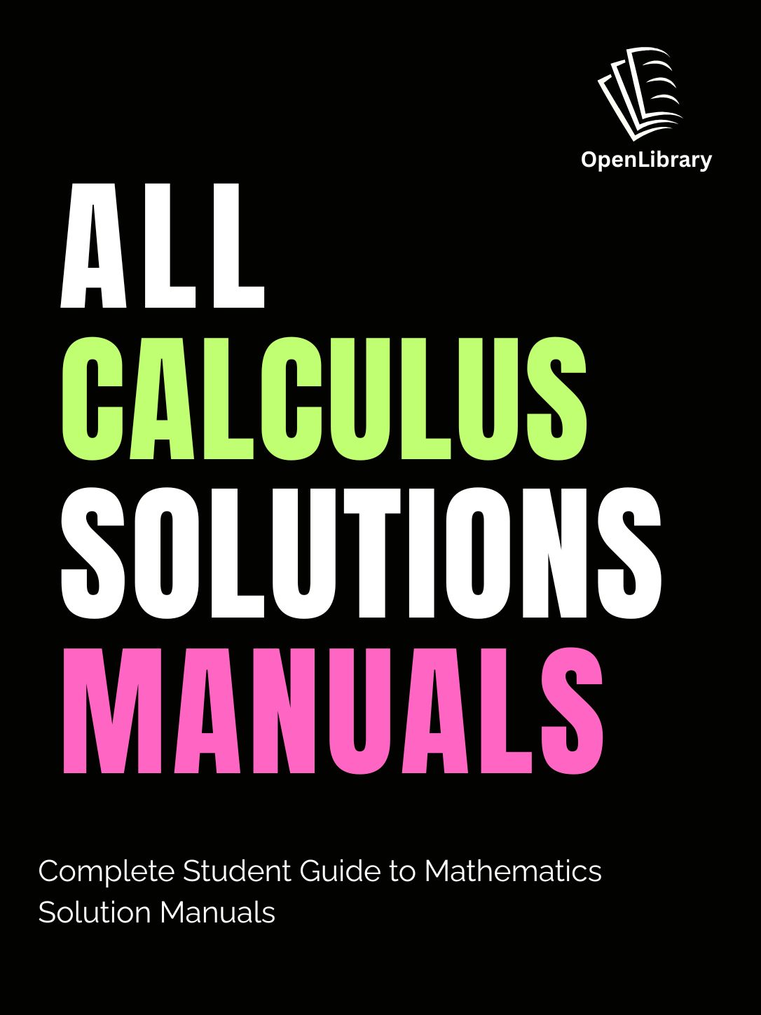 Calculus Solutions Manuals